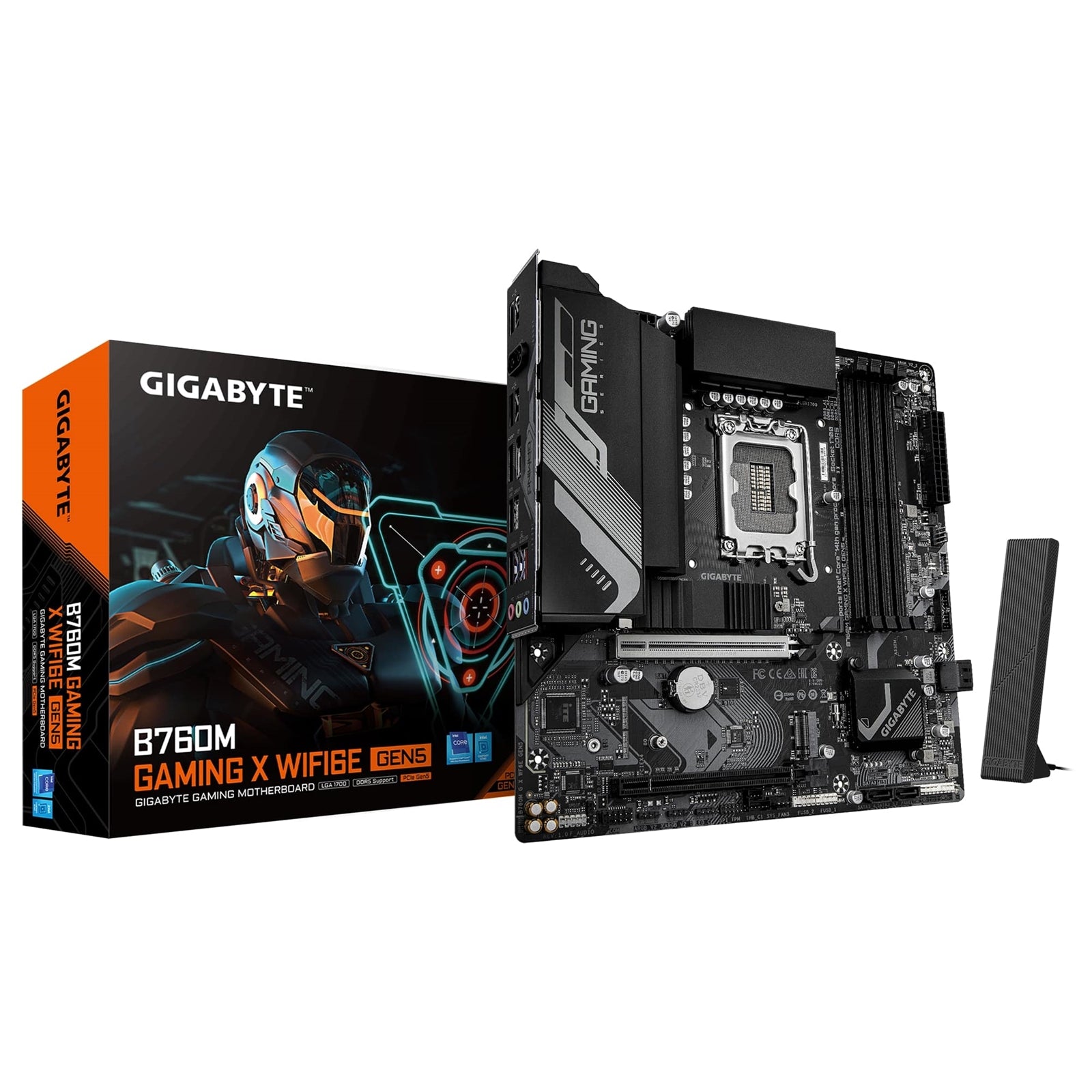 Gigabyte B760M GAMING X WiFi 6E DDR5 Micro-ATX Motherboard LGA1700 Gigabyte B760M GAMING X WiFi 6E DDR5 Micro-ATX Motherboard LGA1700